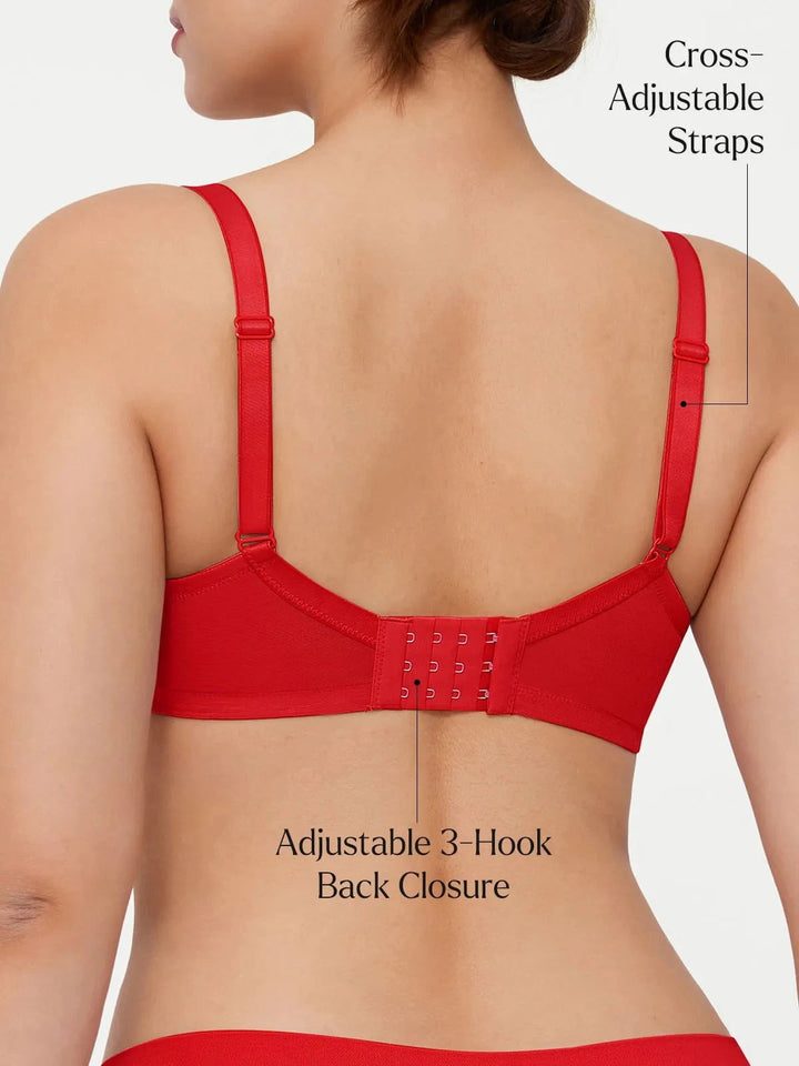 Lightweight Underwire Minimizer Lace Mesh Bra