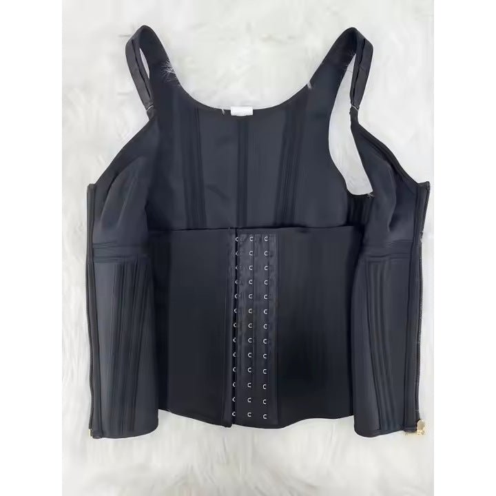 Built-in Bra Tummy Control Shapewear — Adjustable Strap Sports Waist Trainer