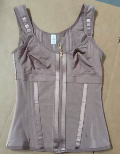 Built-in Bra Tummy Control Shapewear — Adjustable Strap Sports Waist Trainer